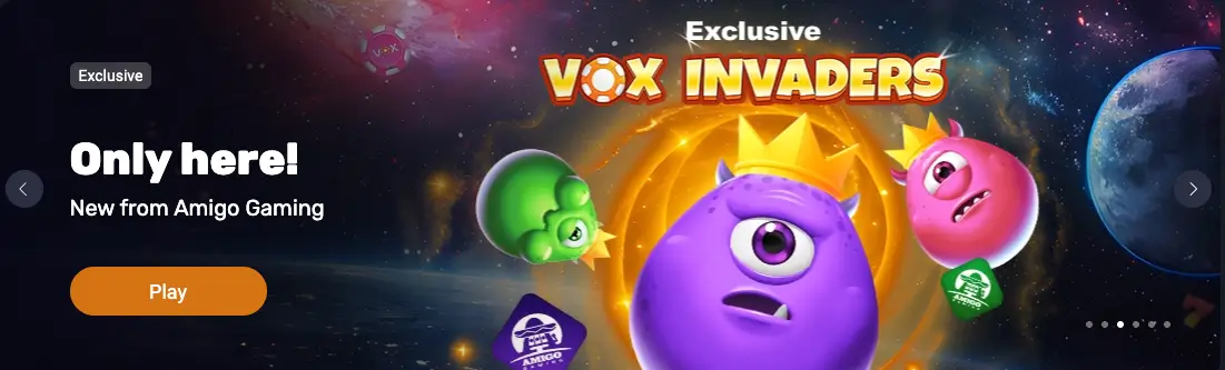 Vox Casino Indaders – nové automaty s bonusovými kolami